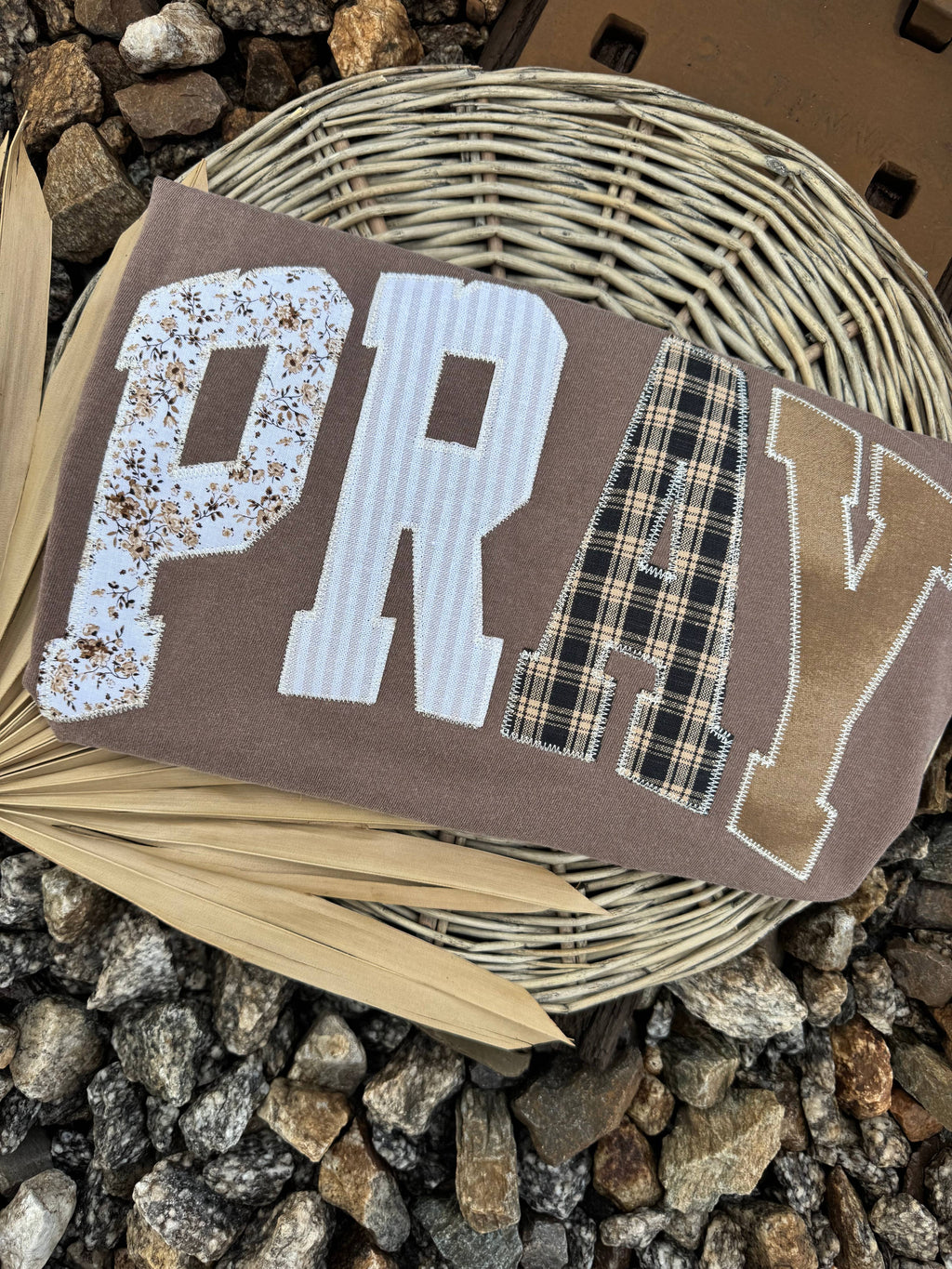 "PRAY" EMBROIDERED TEE