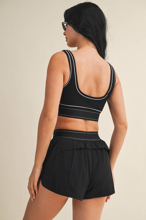 Contrast Thread Sports Bra