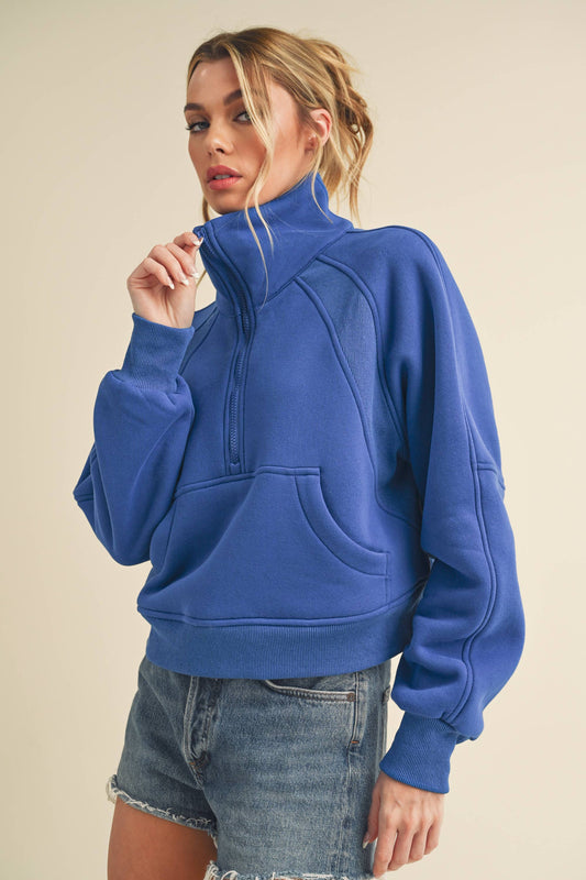 Funnel Neck Half Zip