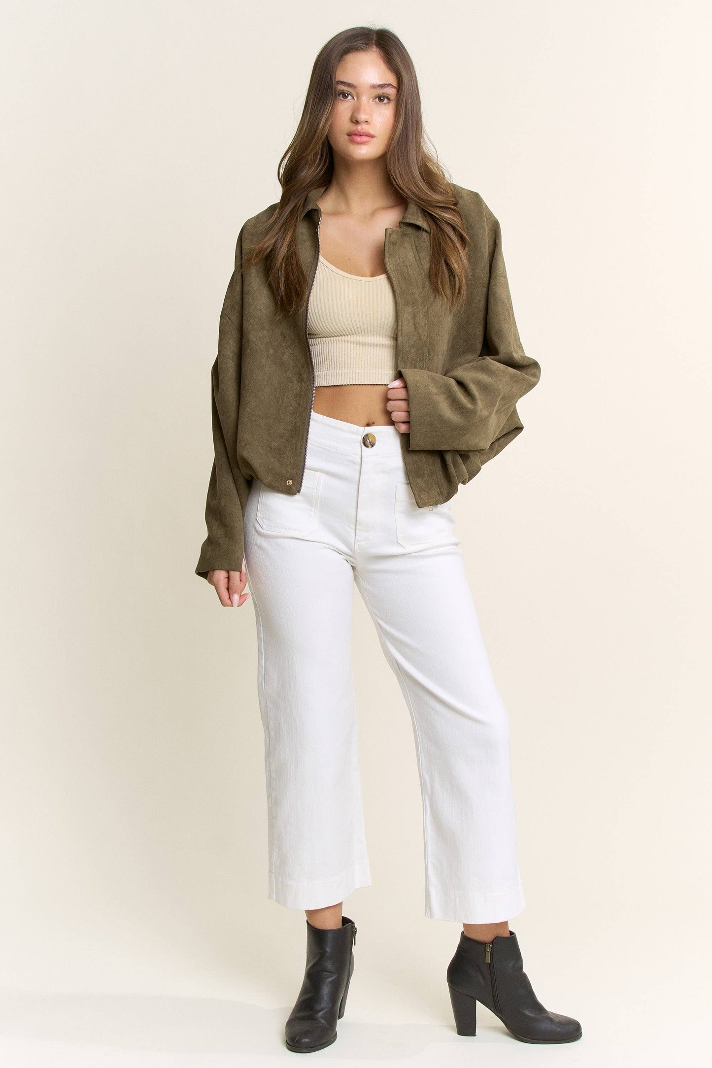 SUEDE BOMBER JACKET